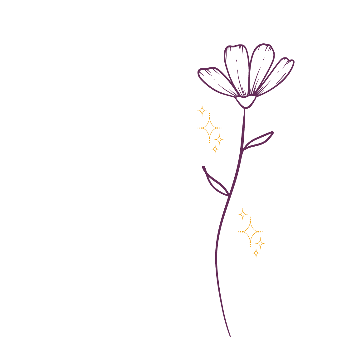 Fleur et étoiles mystiques